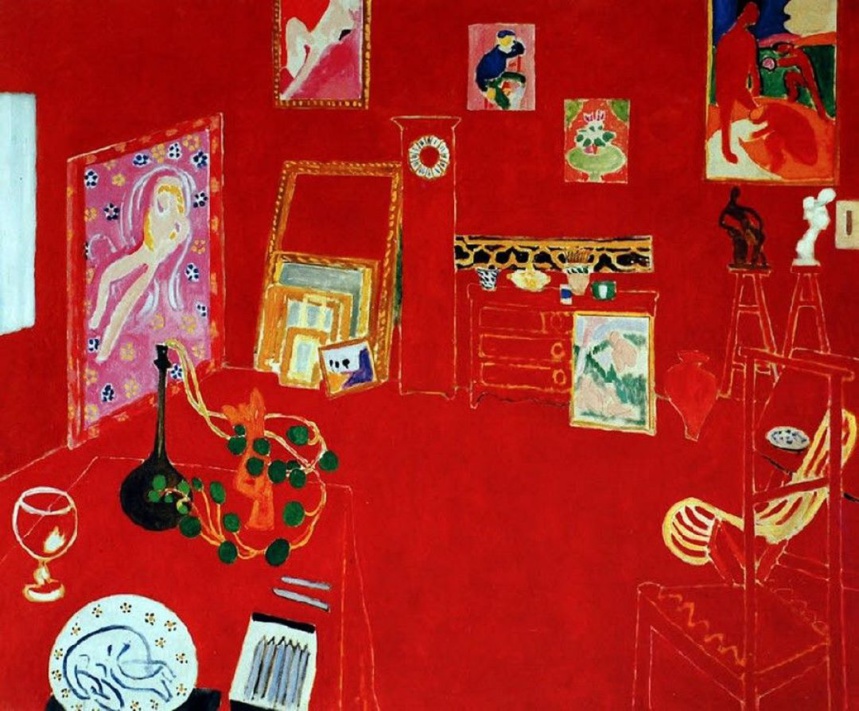 La peinture l'Atelier rouge est à découvrir à la Fondation Louis Vuitton © Moma/Fondation Louis Vuitton