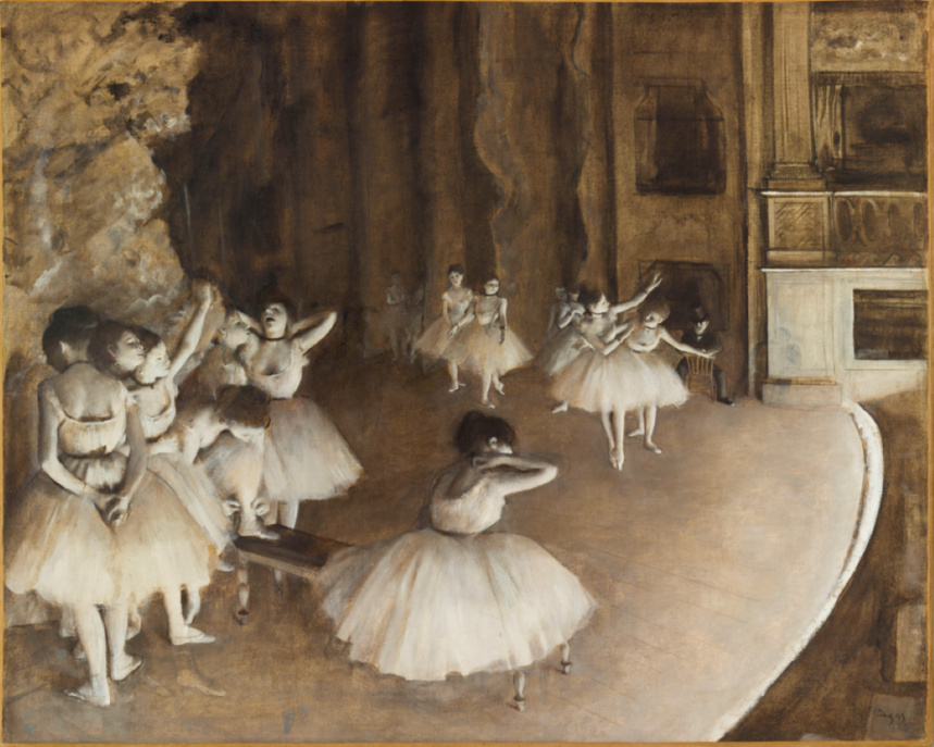 Peinture Répétition d'un ballet sur la scène, Edgar Degas © Musée d’Orsay, Dist. RMN-Grand Palais / Patrice Schmidt Peinture Répétition d'un ballet sur la scène, Edgar Degas © Musée d’Orsay, Dist. RMN-Grand Palais / Patrice Schmidt