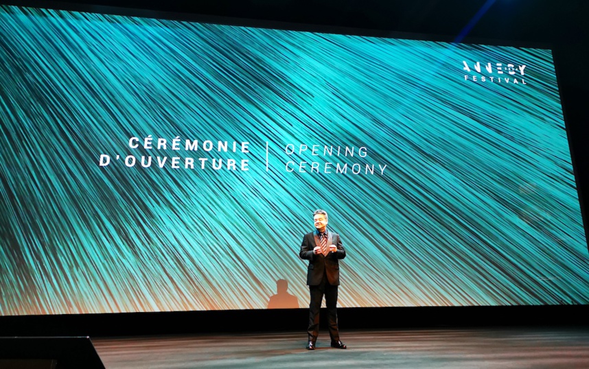 Marcel Jean -  Cérémonie d'ouverture Annecy Festival 2024 © moveonmag Marcel Jean -  Cérémonie d'ouverture Annecy Festival 2024 © moveonmag