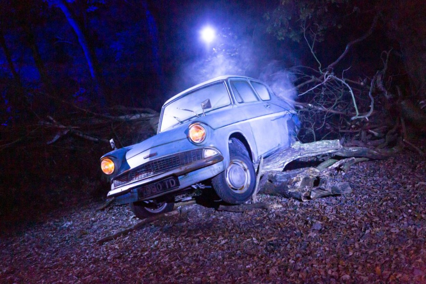La Forêt Interdite d'Harry Potter :Découvrez plusieurs décors des films Harry Potter comme la voiture Ford Anglia © Fever La Forêt Interdite d'Harry Potter :Découvrez plusieurs décors des films Harry Potter comme la voiture Ford Anglia © Fever