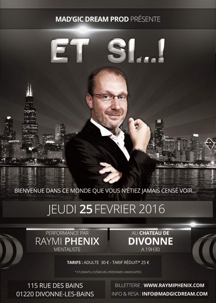 Rencontre avec RAYMI PHÉNIX, prochainement en représentation à Divonne Rencontre avec RAYMI PHÉNIX, prochainement en représentation à Divonne