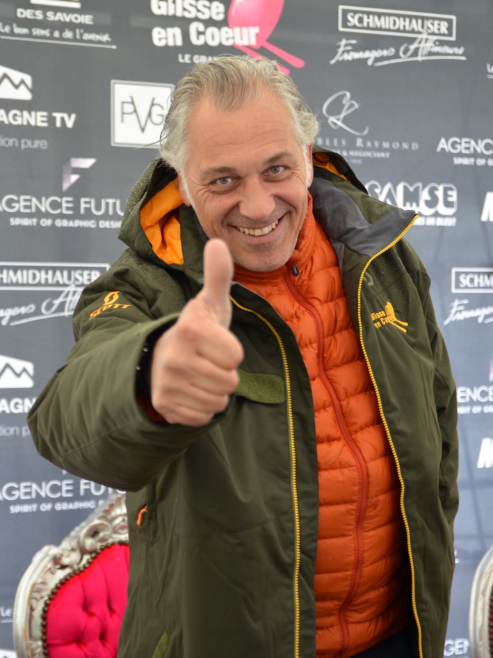 Stéphane Thébaut, parrain de GeC © C. Pourre - Le Grand-Bornand