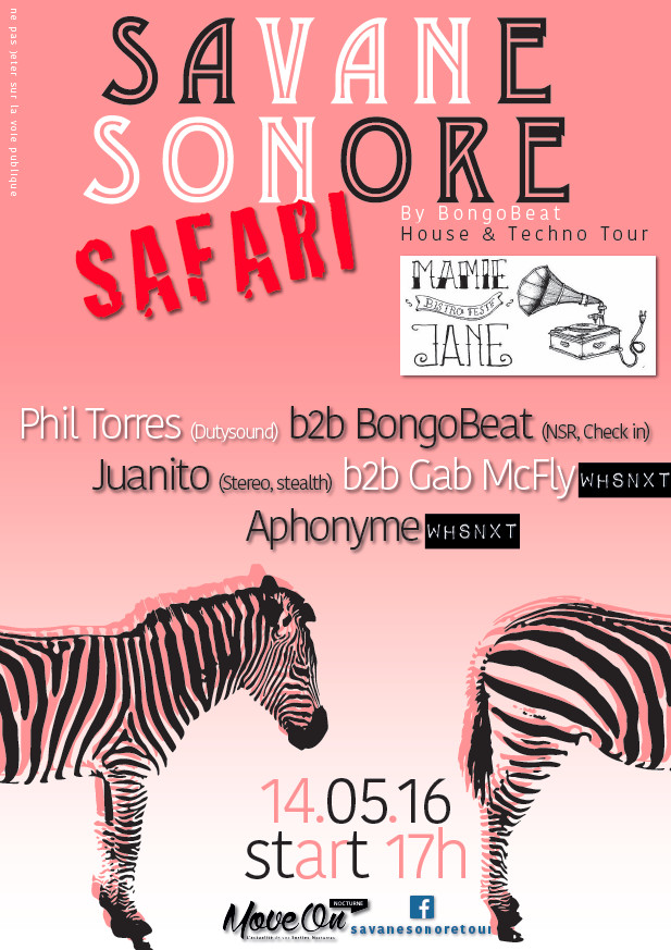 SAVANE SONORE, le Samedi 14 Mai 2016 chez Mamie Jane à Aix-les-Bains