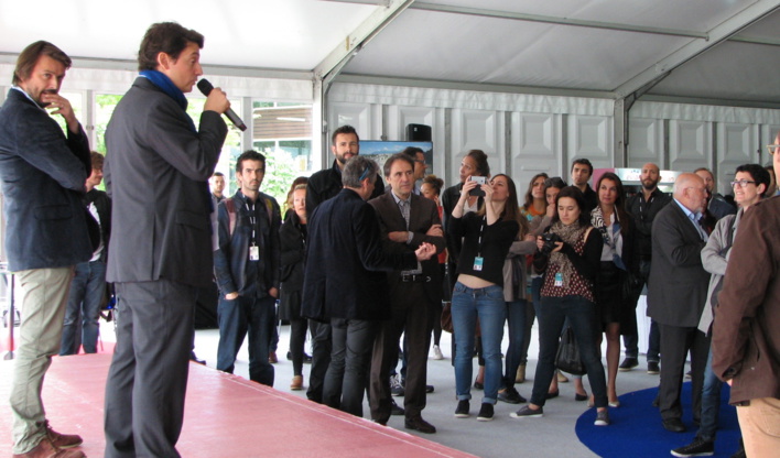 Mickaël Marin au micro ©Damien Tiberio Mickaël Marin au micro ©Damien Tiberio