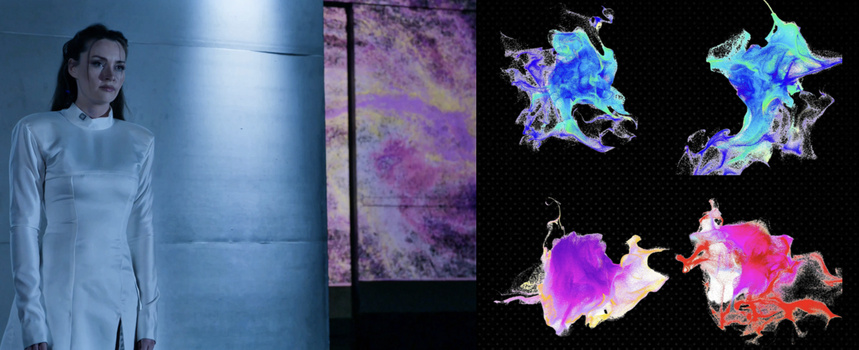 Spécialement pour Vivatech, le visuel immersif est en co-création avec l’Artiste Interactive designer : Milkorva.