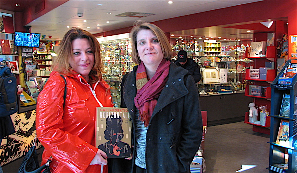 Collaboration Horizontale / Carole Maurel (illustratrice /coloriste) et Navie (scénariste) / © Paul Rassat Collaboration Horizontale / Carole Maurel (illustratrice /coloriste) et Navie (scénariste) / © Paul Rassat