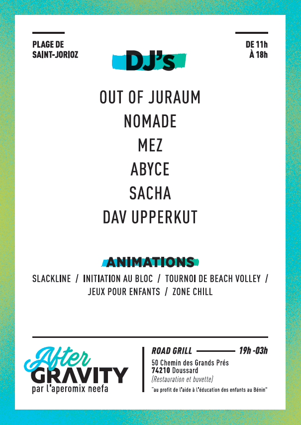 ! L'APEROMIX NEEFA sera au village de la GRAVITY RACE ! L'APEROMIX NEEFA sera au village de la GRAVITY RACE