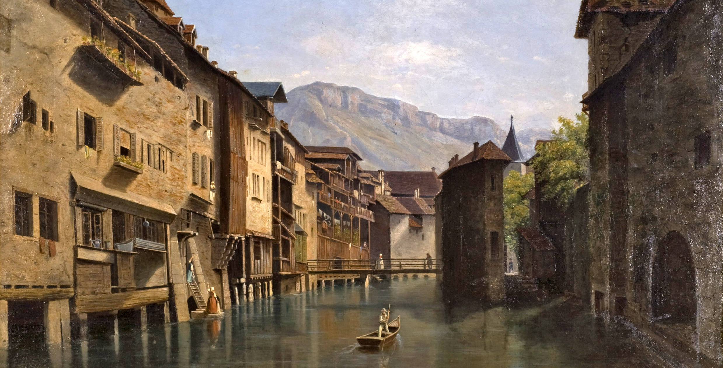 Annecy, les bords du Thiou - Collection Musées d’Annecy © Denis Vidalie