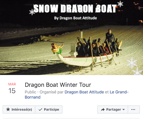 Découvrez le Snow Dragon Boat : un bateau sur une piste de ski !