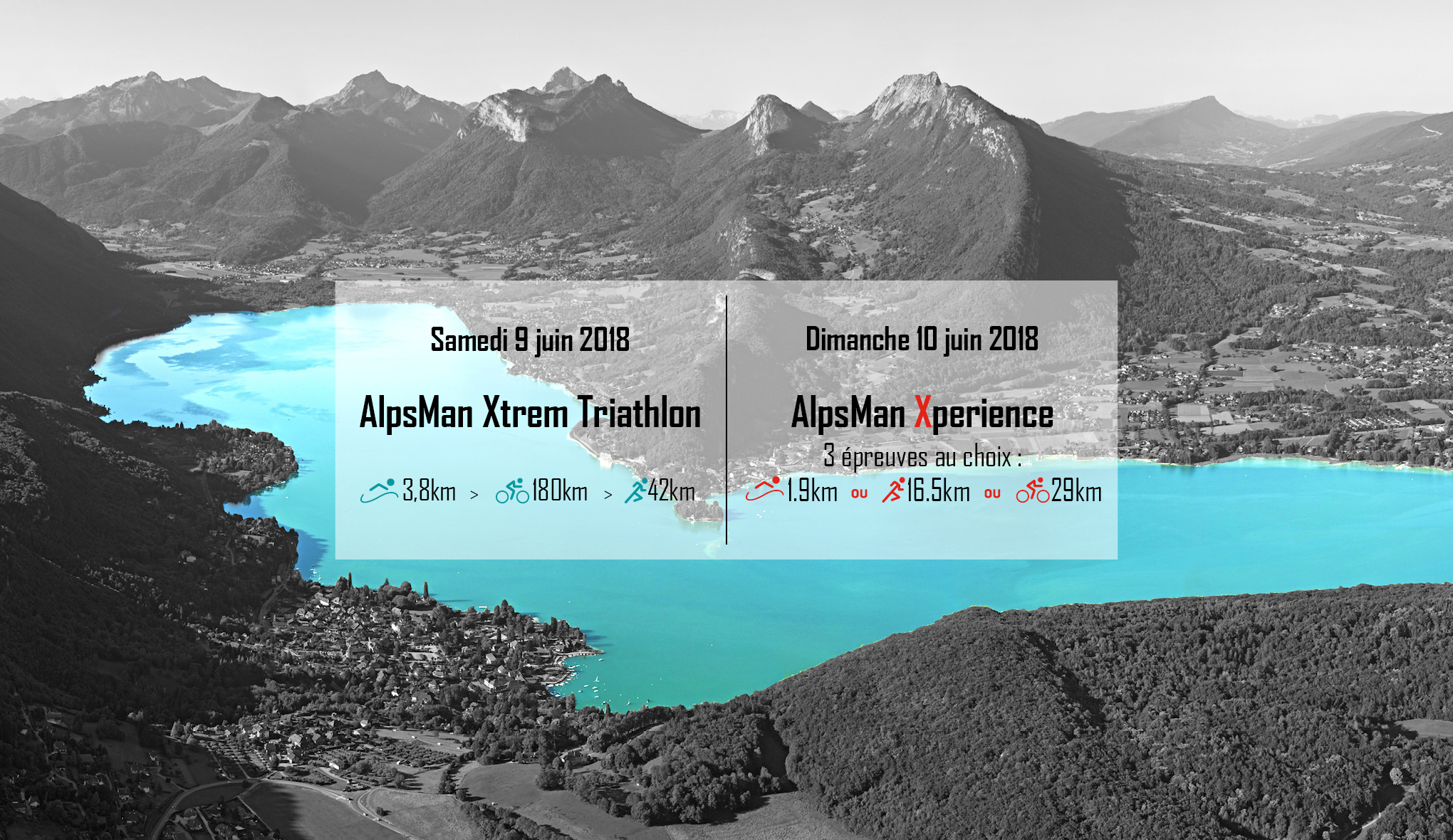 AlpsMan - Triathlon XXL les 9 et 10 juin 2018 à Annecy