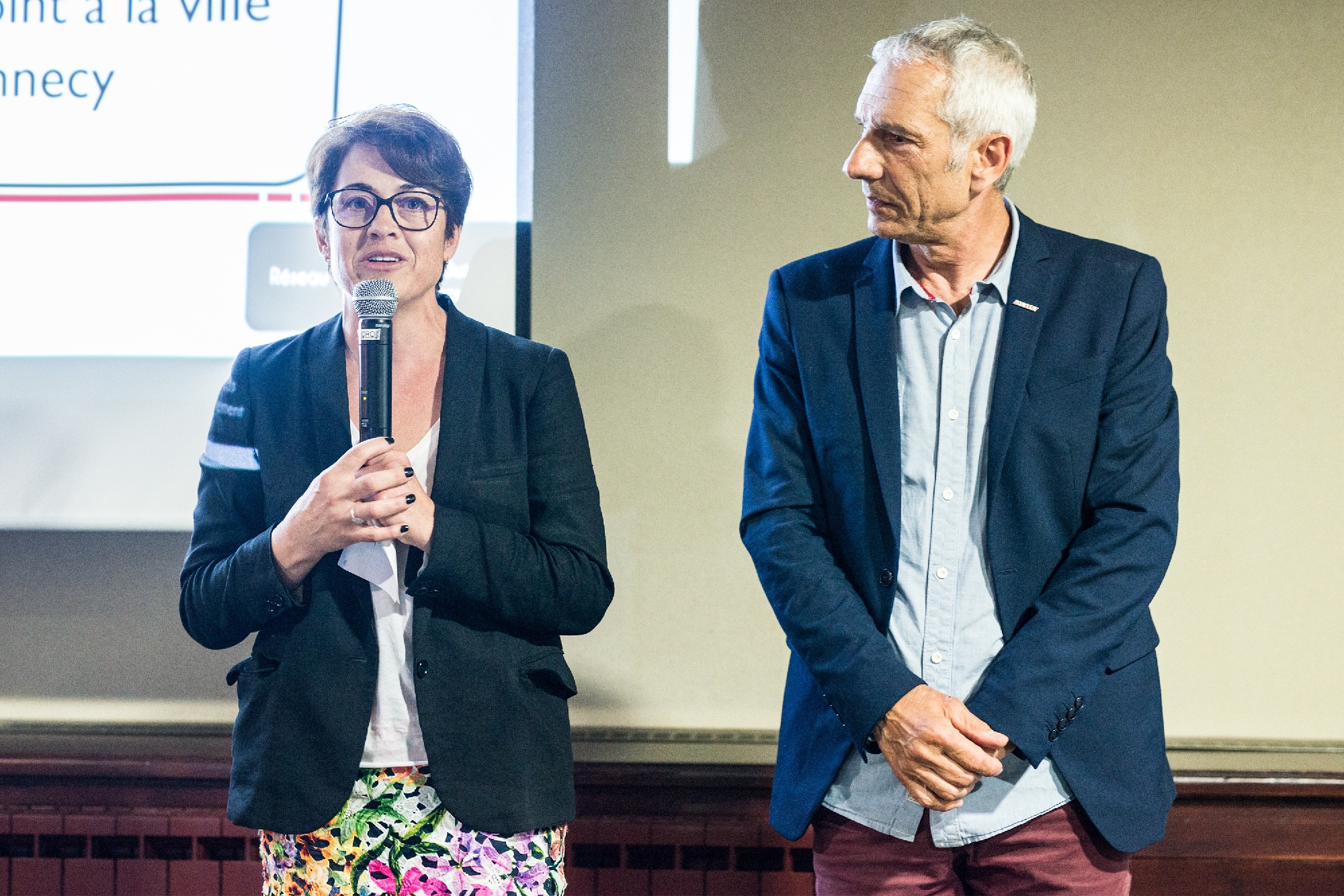 Soirée des anciens de l’IPAC, le 5 juin 2018 aux Tresoms - Annabel André Laurent et F. Scavini