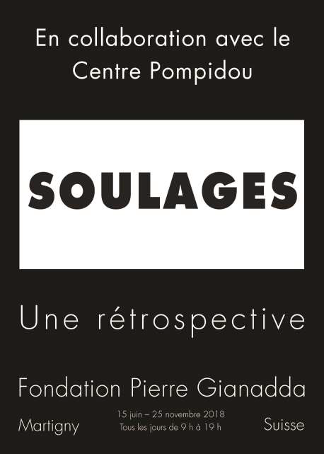 Exposition Pierre Soulages à la Fondation Gianadda