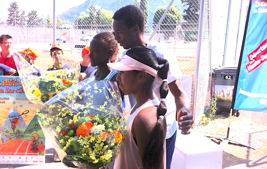 Gaël Monfils et les finalistes filles Gaël Monfils et les finalistes filles