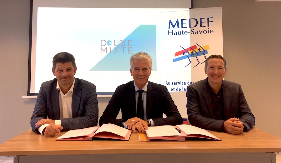 Double Mixte a signé un partenariat avec le Medef de Haute-Savoie ©moveonmag