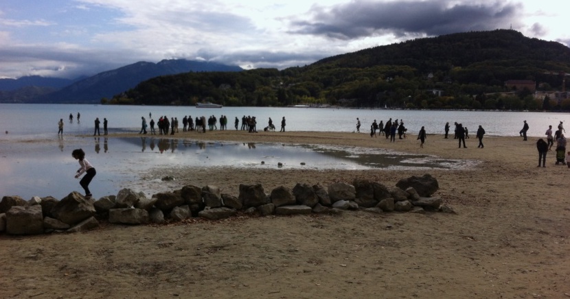 Annecy à marée basse