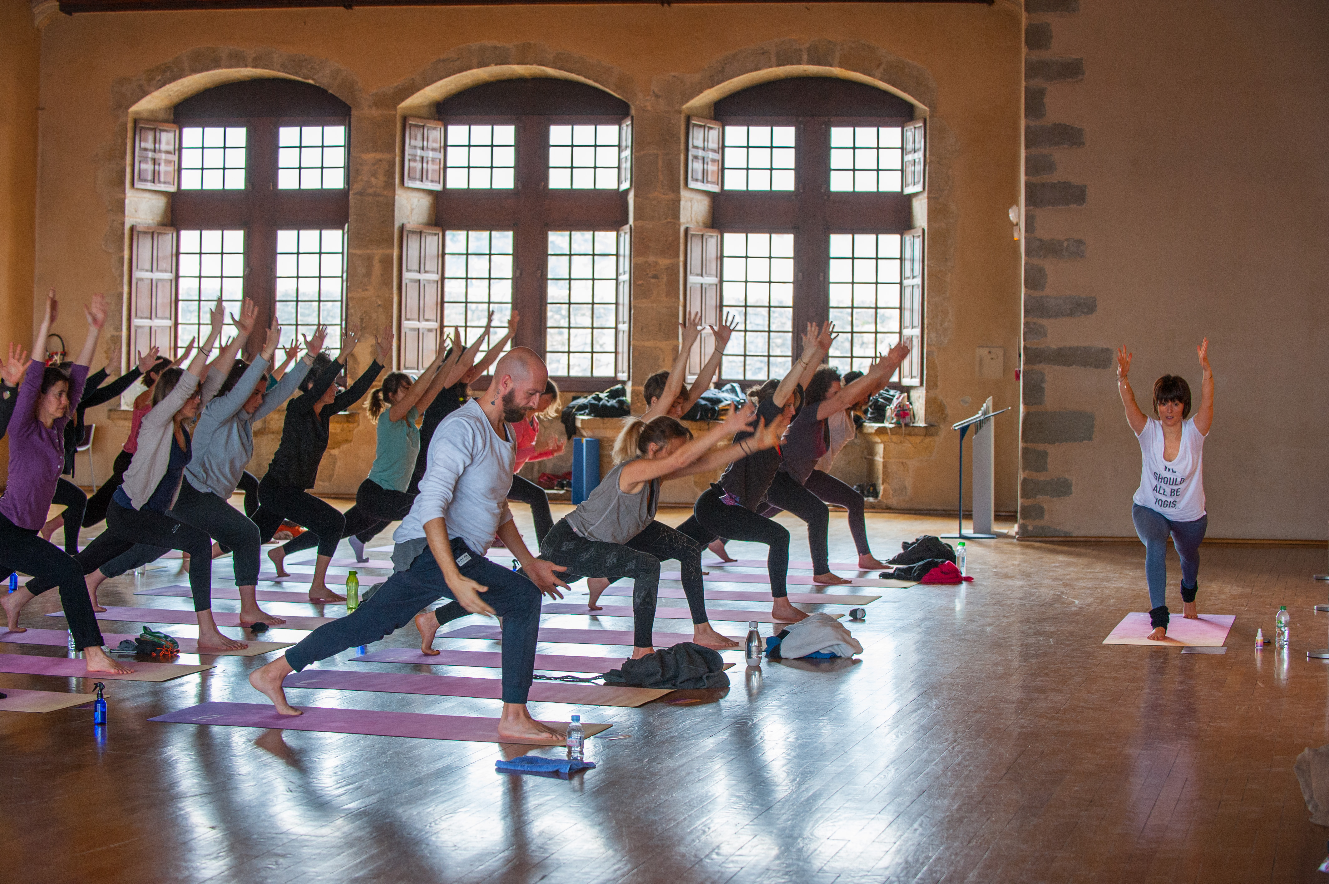 Art & Yoga au Château d’Annecy ©Quentin Trillot. Ville d'Annecy