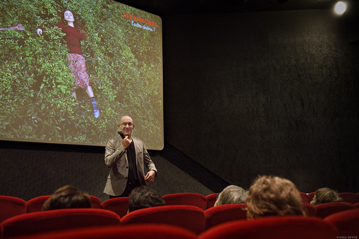 Guillaume Giovanetti avec le public des Cinémas Nemours ©Didier Devos