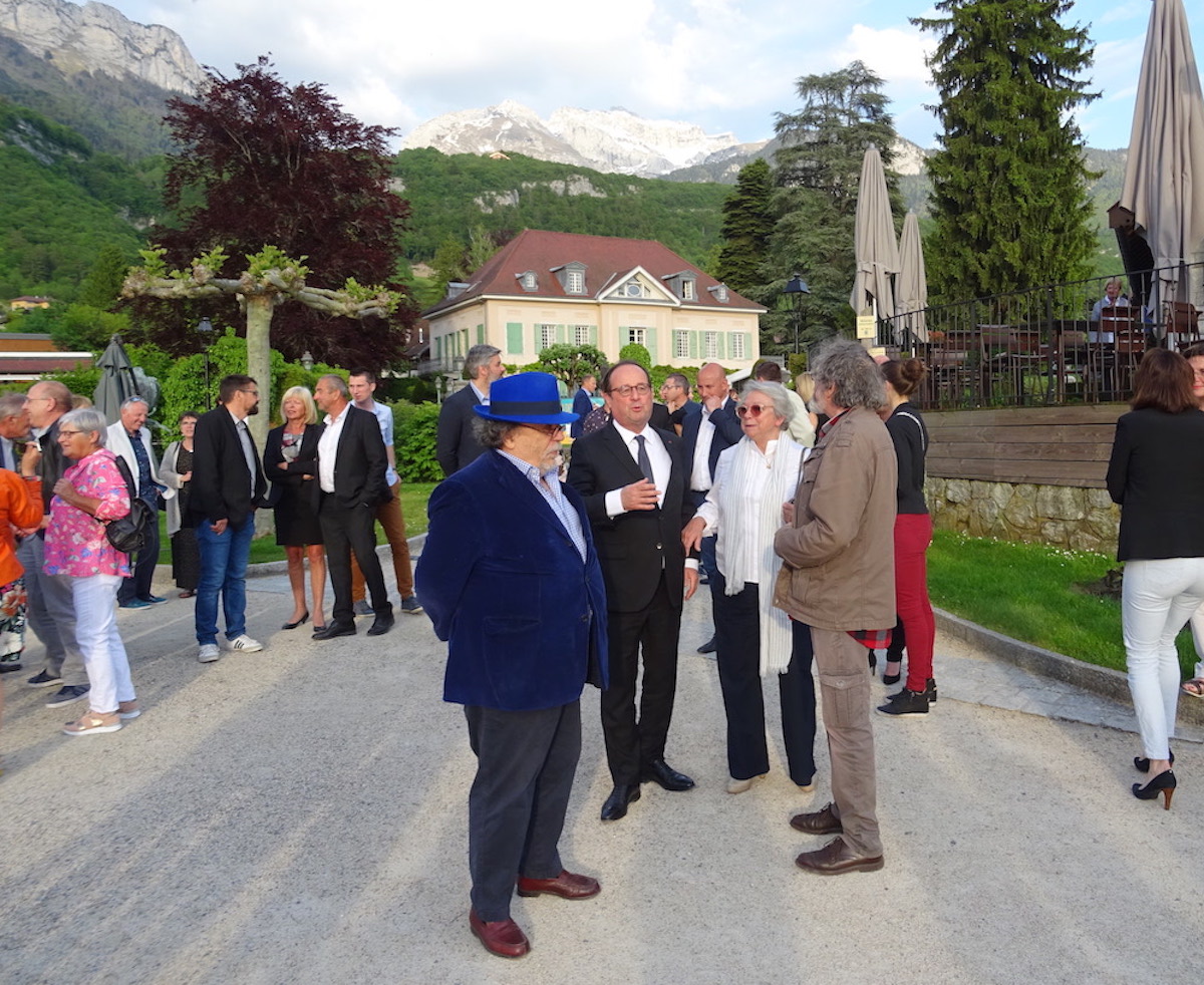 François Hollande à la Fête du Livre de Talloires le 25 mai 2019