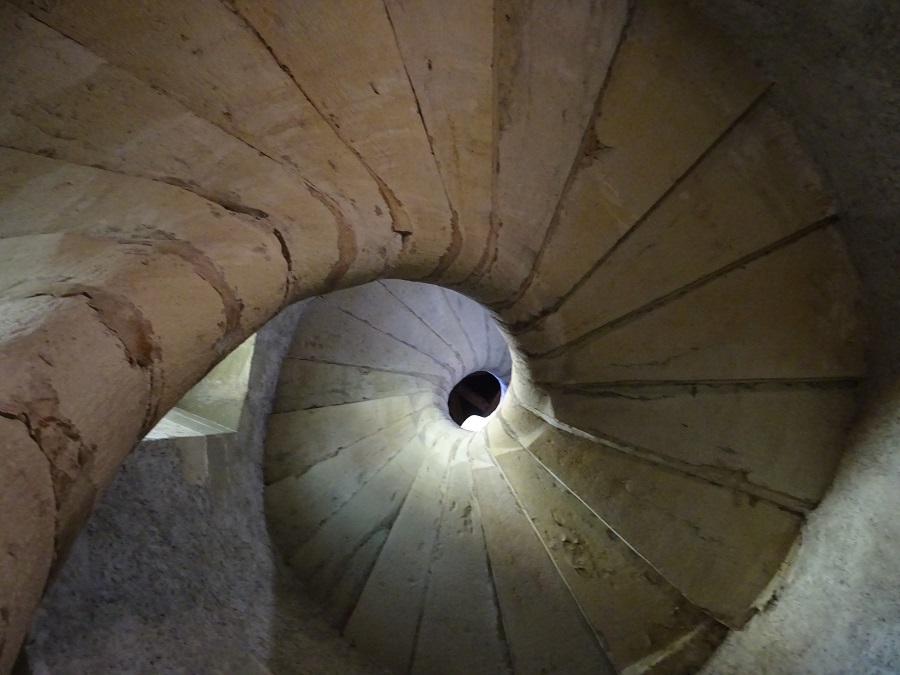 L'escalier en colimaçon de la Tour des Religieuses