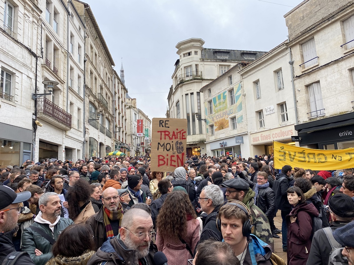 Le débrayage à Angoulême ©DR