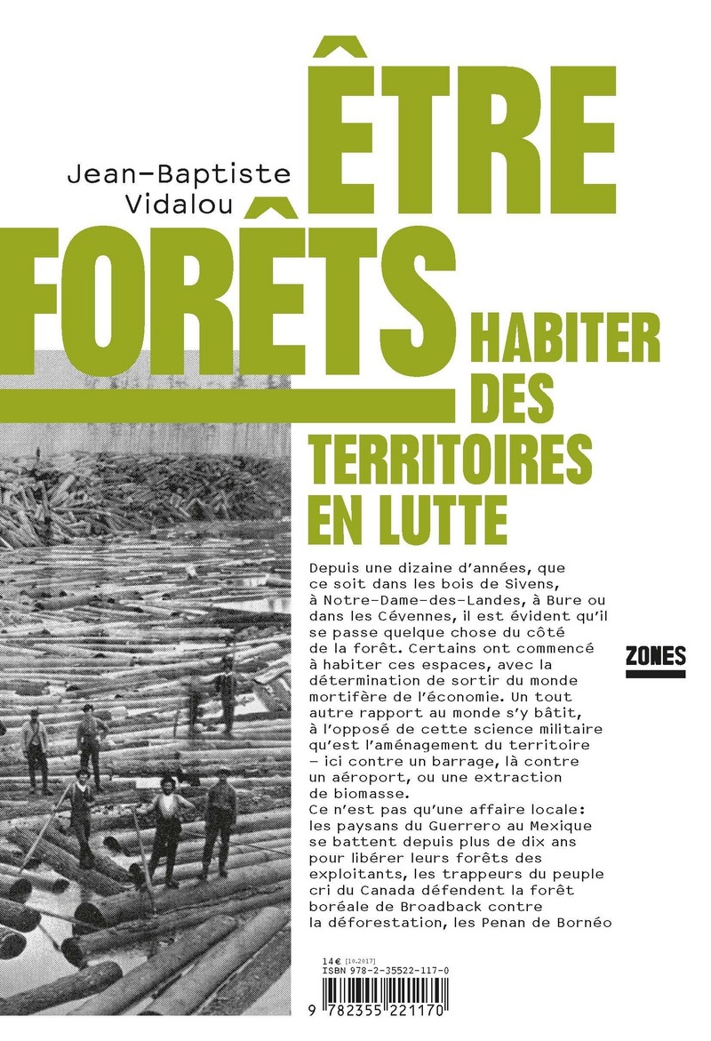 Être forêt (éditions La Découverte) de Jean Baptiste Vidalou Être forêt (éditions La Découverte) de Jean Baptiste Vidalou