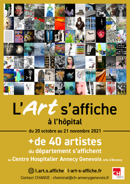 "L'Art s'affiche" partout ! Allez à la découverte d’une galerie d'affichage sur + de 200 mètres de long à Annecy