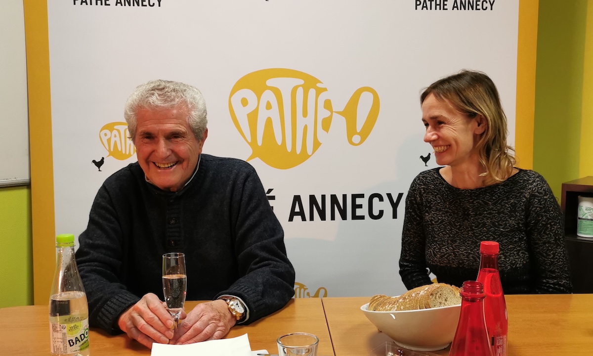 Rencontre avec Claude Lelouch et Sandrine Bonnaire pour le film “l’amour c’est mieux que la vie“ © Damien Tiberio