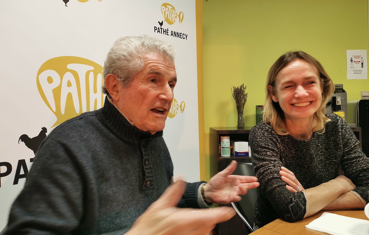 Rencontre avec Claude Lelouch et Sandrine Bonnaire pour le film “l’amour c’est mieux que la vie“ © Damien Tiberio