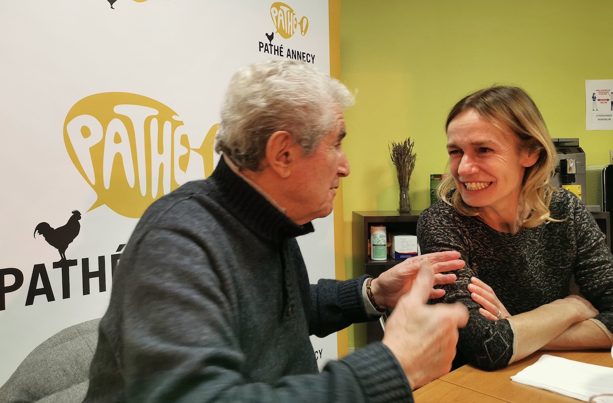 Rencontre avec Claude Lelouch et Sandrine Bonnaire pour le film “l’amour c’est mieux que la vie“ © Damien Tiberio