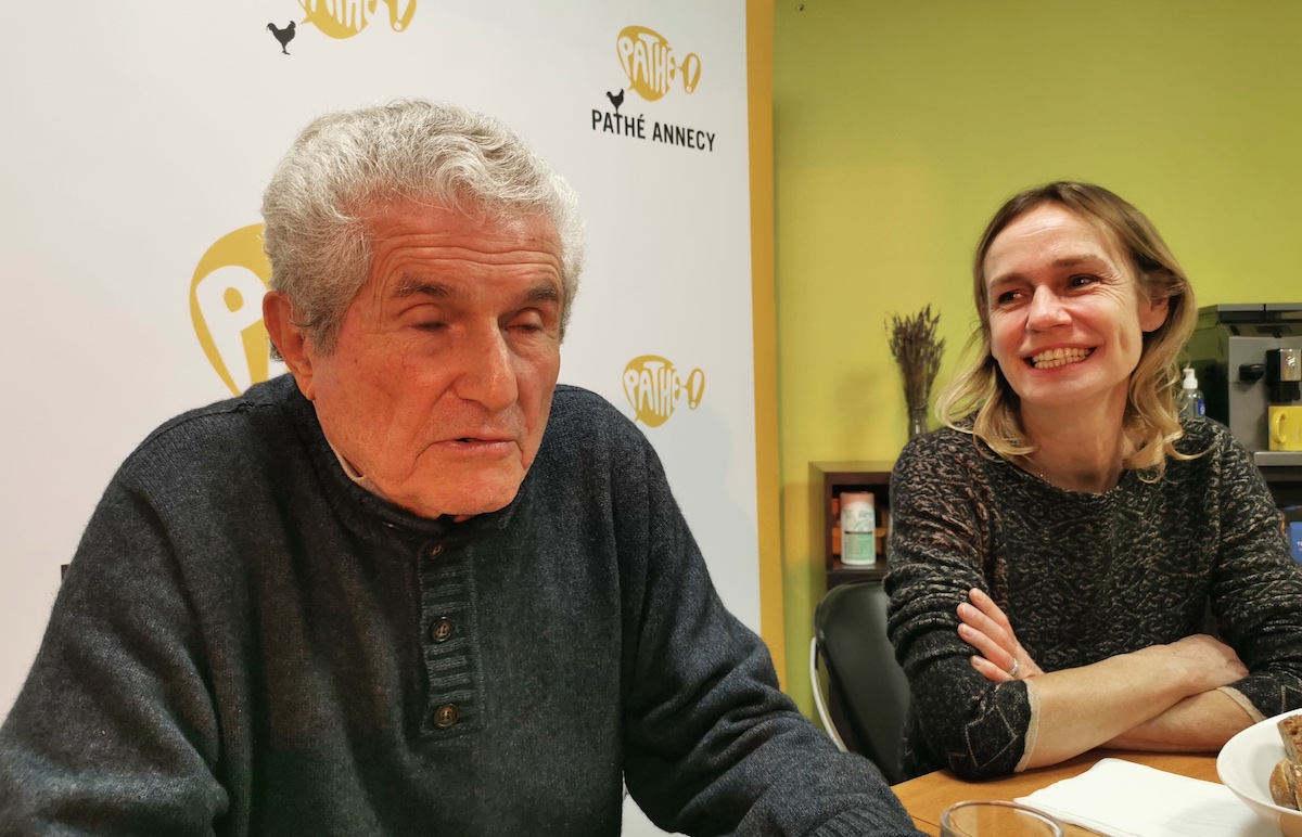 Rencontre avec Claude Lelouch et Sandrine Bonnaire pour le film “l’amour c’est mieux que la vie“ © Damien Tiberio