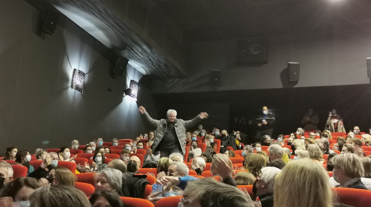 Rencontre avec Claude Lelouch et Sandrine Bonnaire pour le film “l’amour c’est mieux que la vie“ © Damien Tiberio