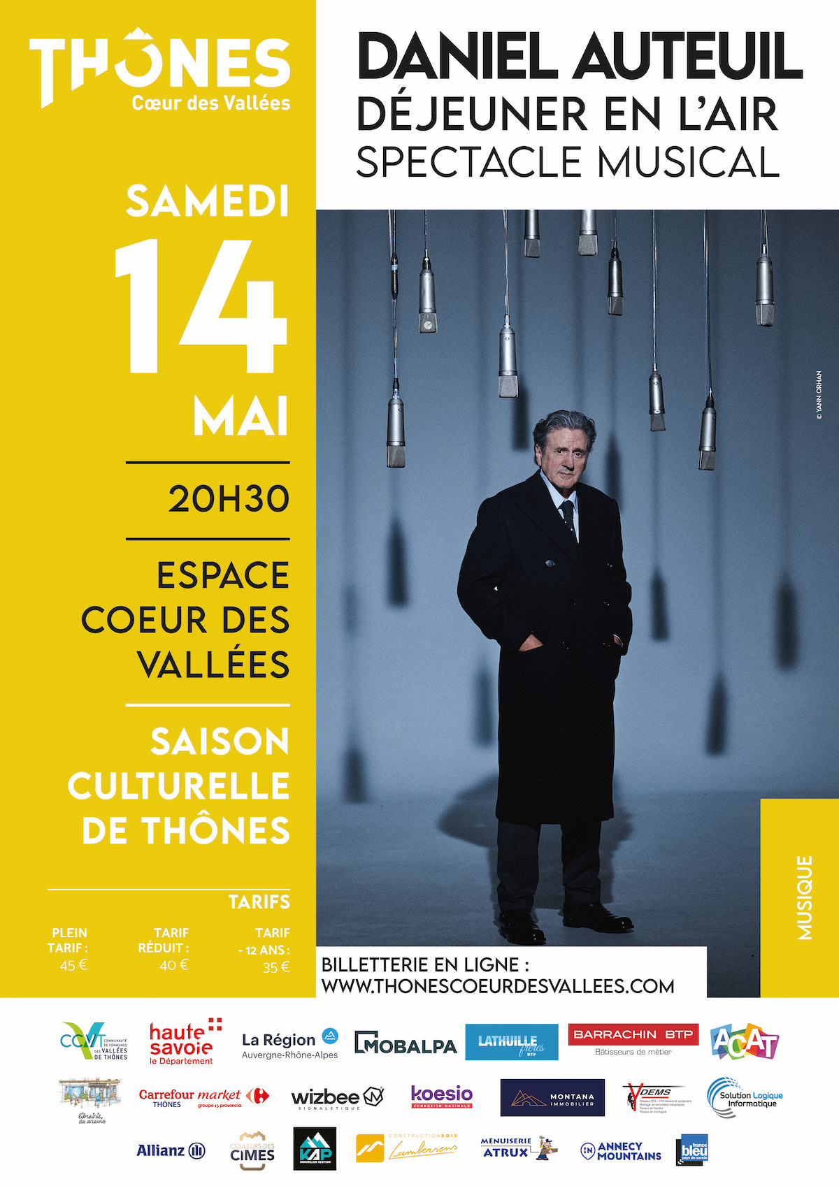Prochainement à Thônes, présence exceptionnelle de Daniel Auteuil Prochainement à Thônes, présence exceptionnelle de Daniel Auteuil