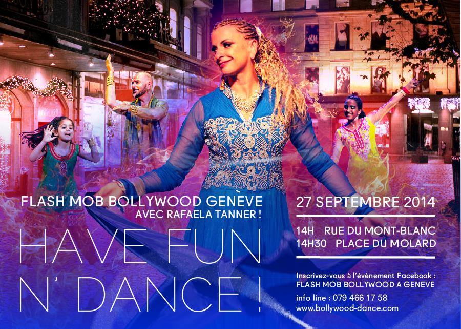 Flash mob Bollywoodien à GENEVE le 27 sept. 2014