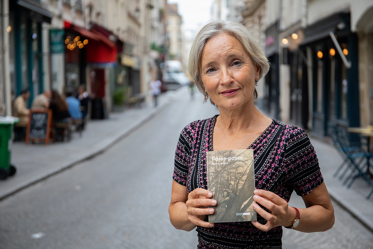 Martine Lombard, auteure du recueil de nouvelles "Passe-passe"