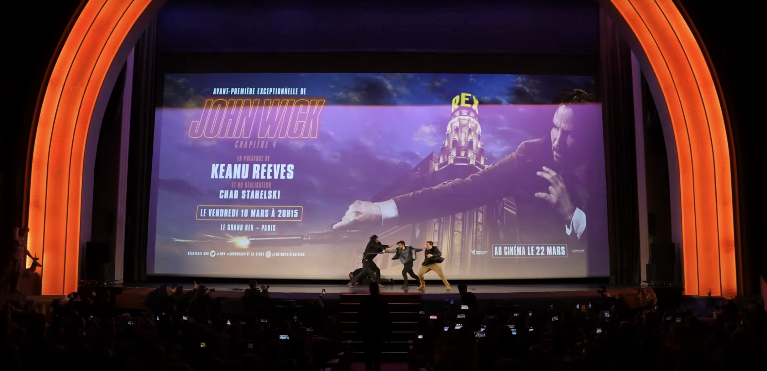 Avant-première de John Wick : Chapitre 4 au Grand Rex à Paris