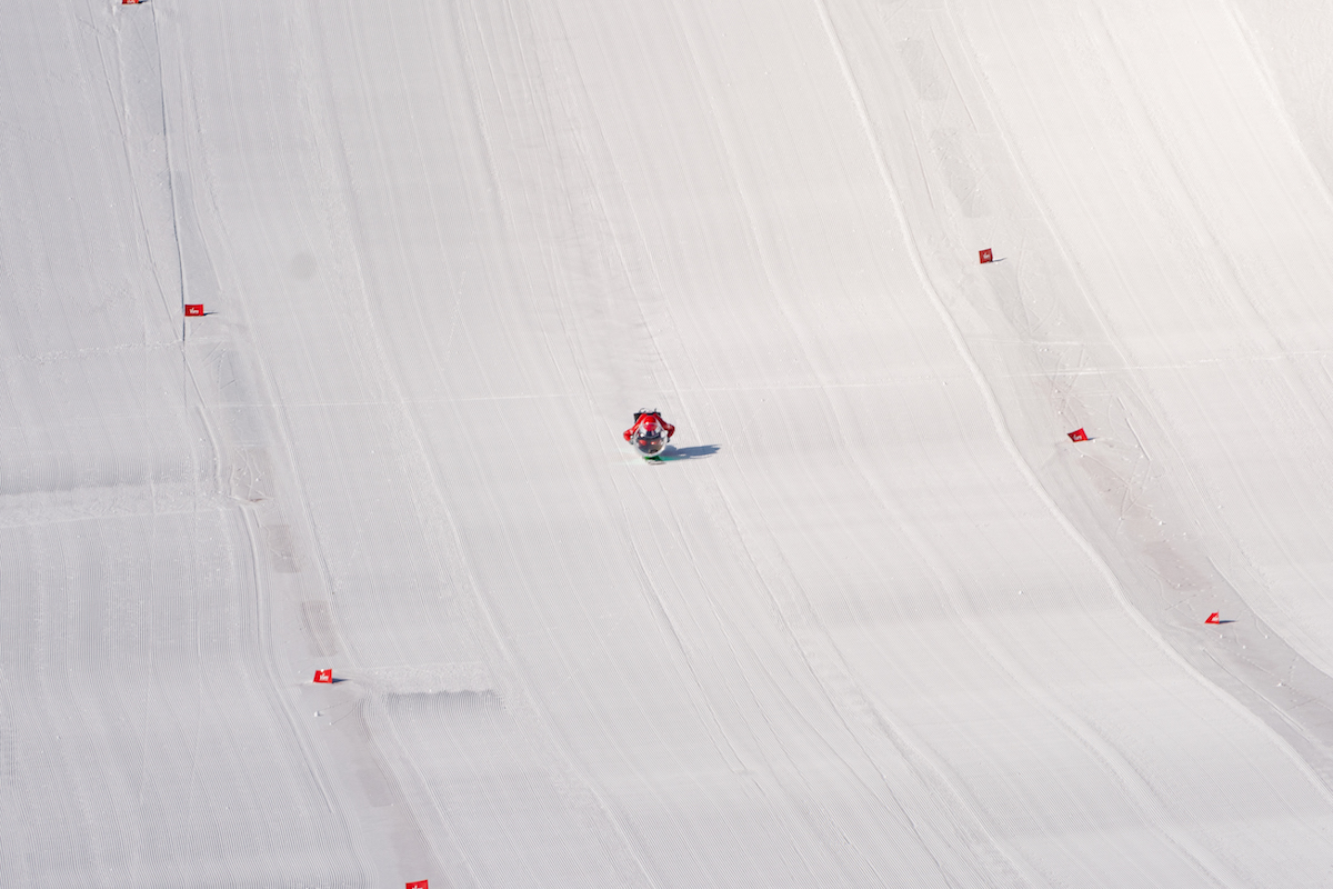 Nouveau record du monde de vitesse en snowscoot