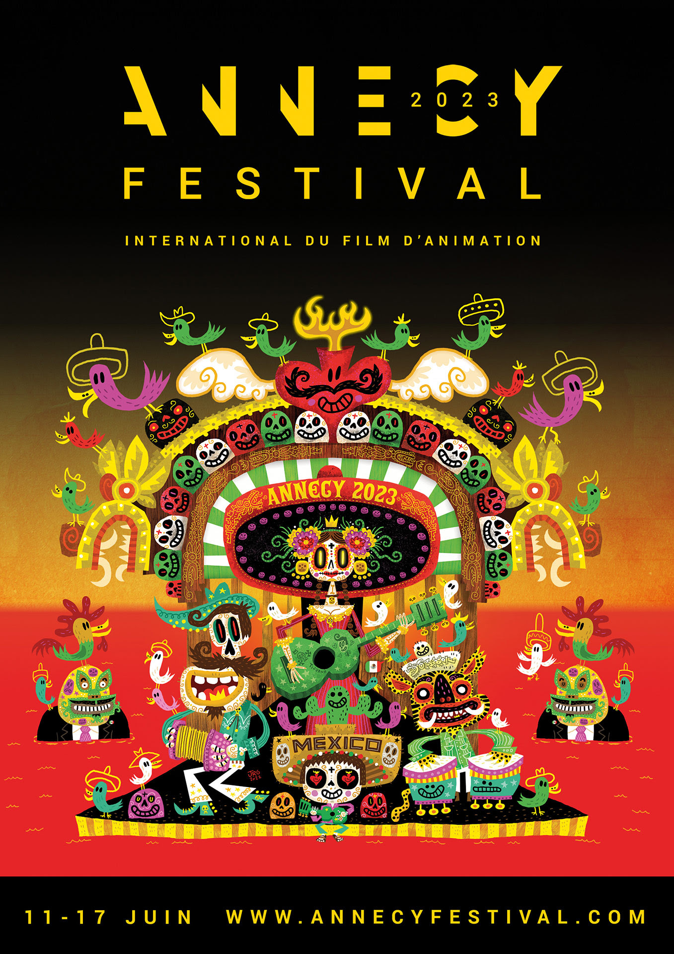 L'affiche du Festival International du Film d'Animation d'Annecy 2023