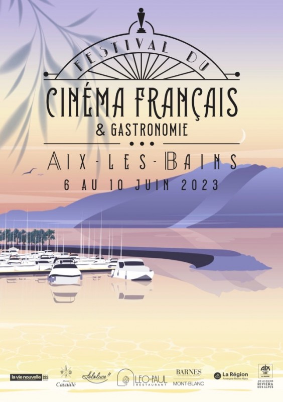 Affiche du Festival du Cinéma Français & Gastronomie - Aix-les-Bains