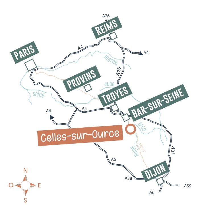 Carte de la route de Champagne en fête 2023 Carte de la route de Champagne en fête 2023