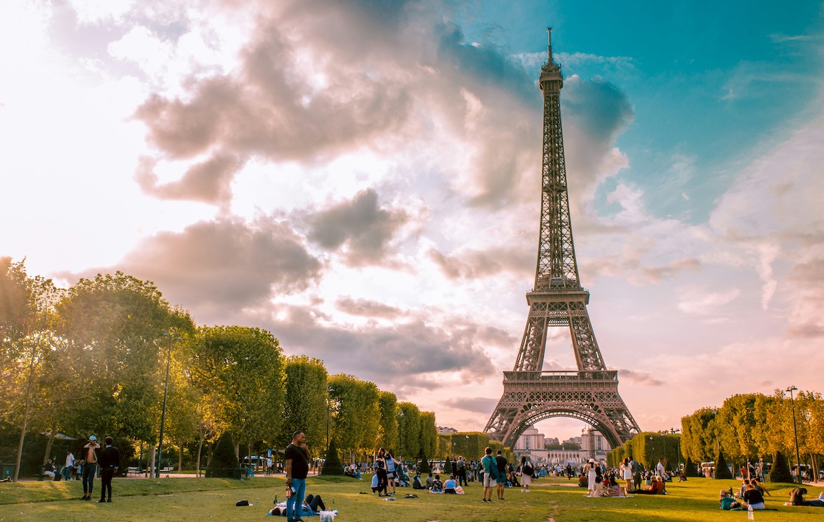 Le champ de Mars et la Tour Eiffel