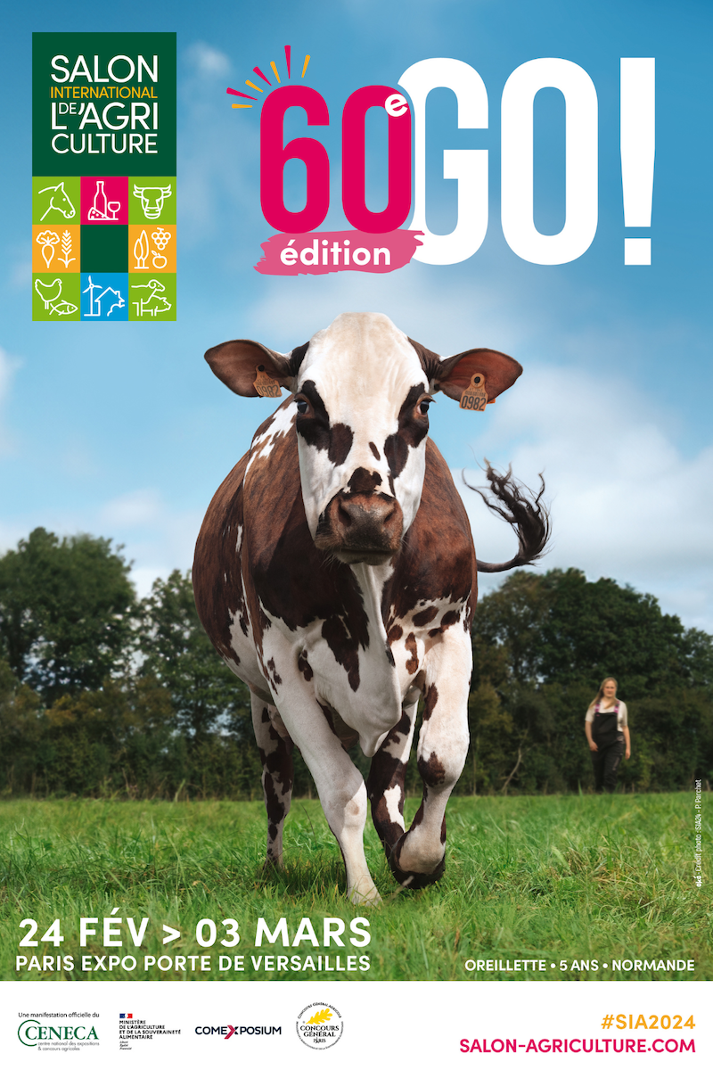 affiche pour la 60ème édition du Salon international de l'agriculture © SIA