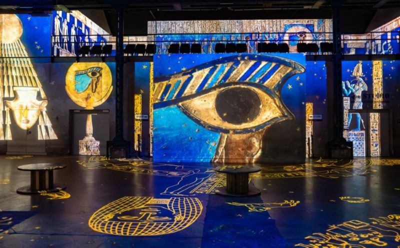 L'Égypte des Pharaons à l'atelier des Lumières © Culturespaces / C. de la Motte Rouge