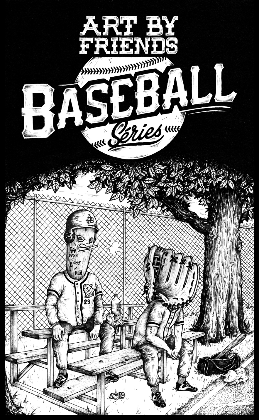 Galerie Art By Friends // 1 An // Baseball Séries