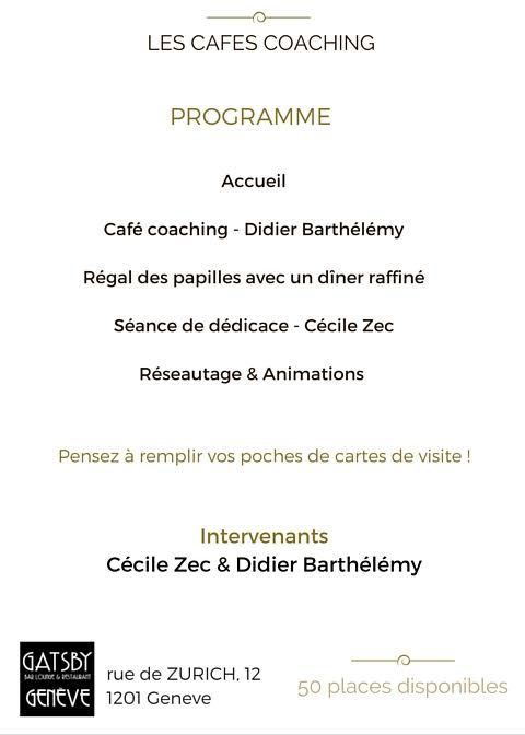 Le premier "Café Coaching" à Genève