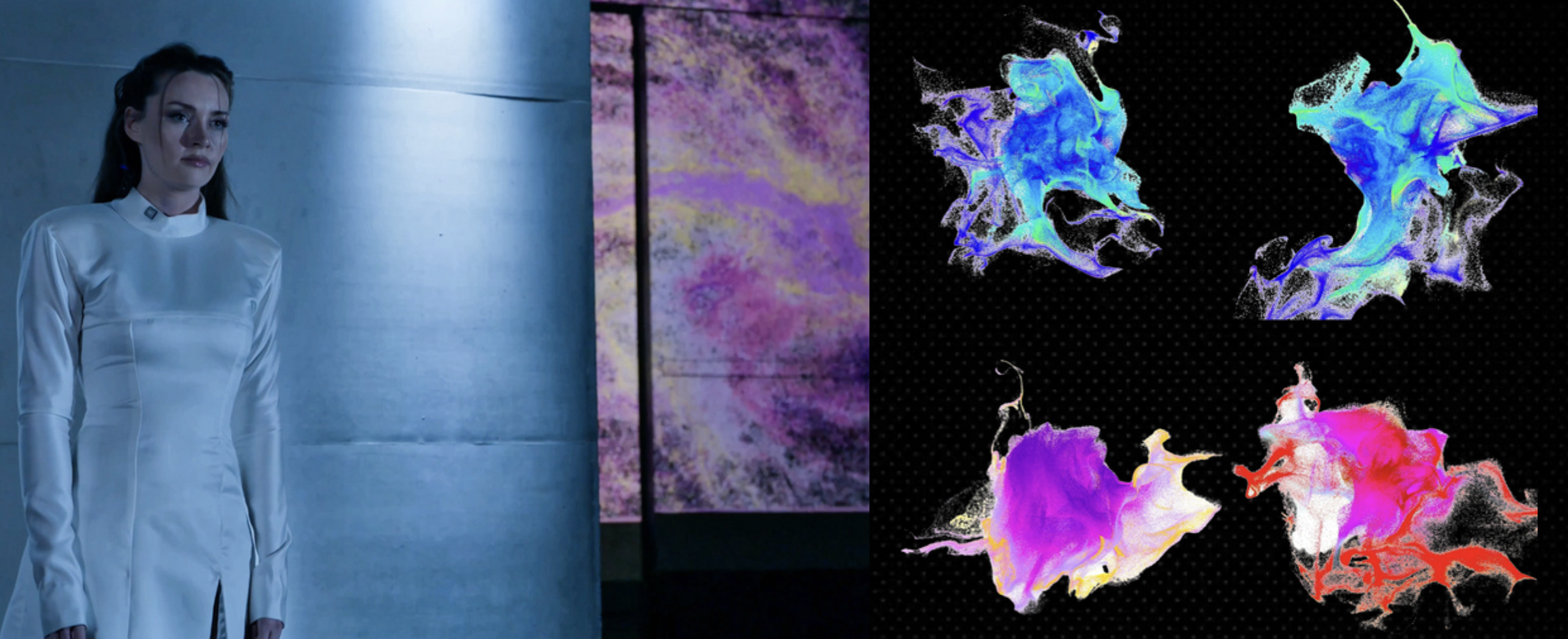 Spécialement pour Vivatech, le visuel immersif est en co-création avec l’Artiste Interactive designer : Milkorva.