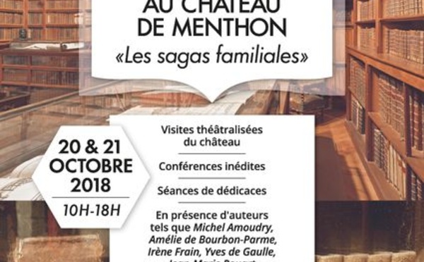 Rencontres littéraires au Château de Menthon «Les sagas familiales» 