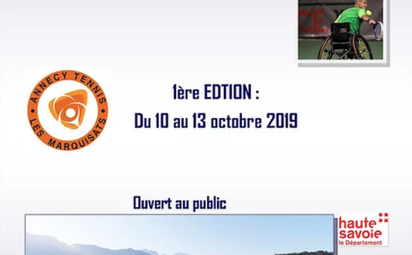 Tournoi Paratennis  Les Marquisats Annecy les 11/13 octobre 2019