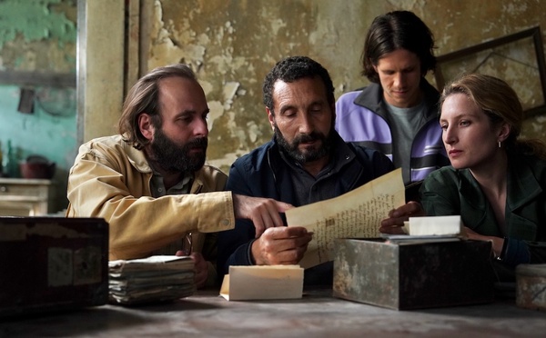 Film La Venue de l'avenir - Abraham Wapler,  Vincent Macaigne, Julia Piaton, Zinedine Soualem © Ce qui me meut